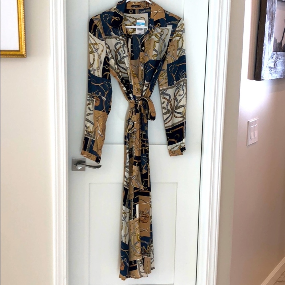 J McLaughlin silk like dress brand new